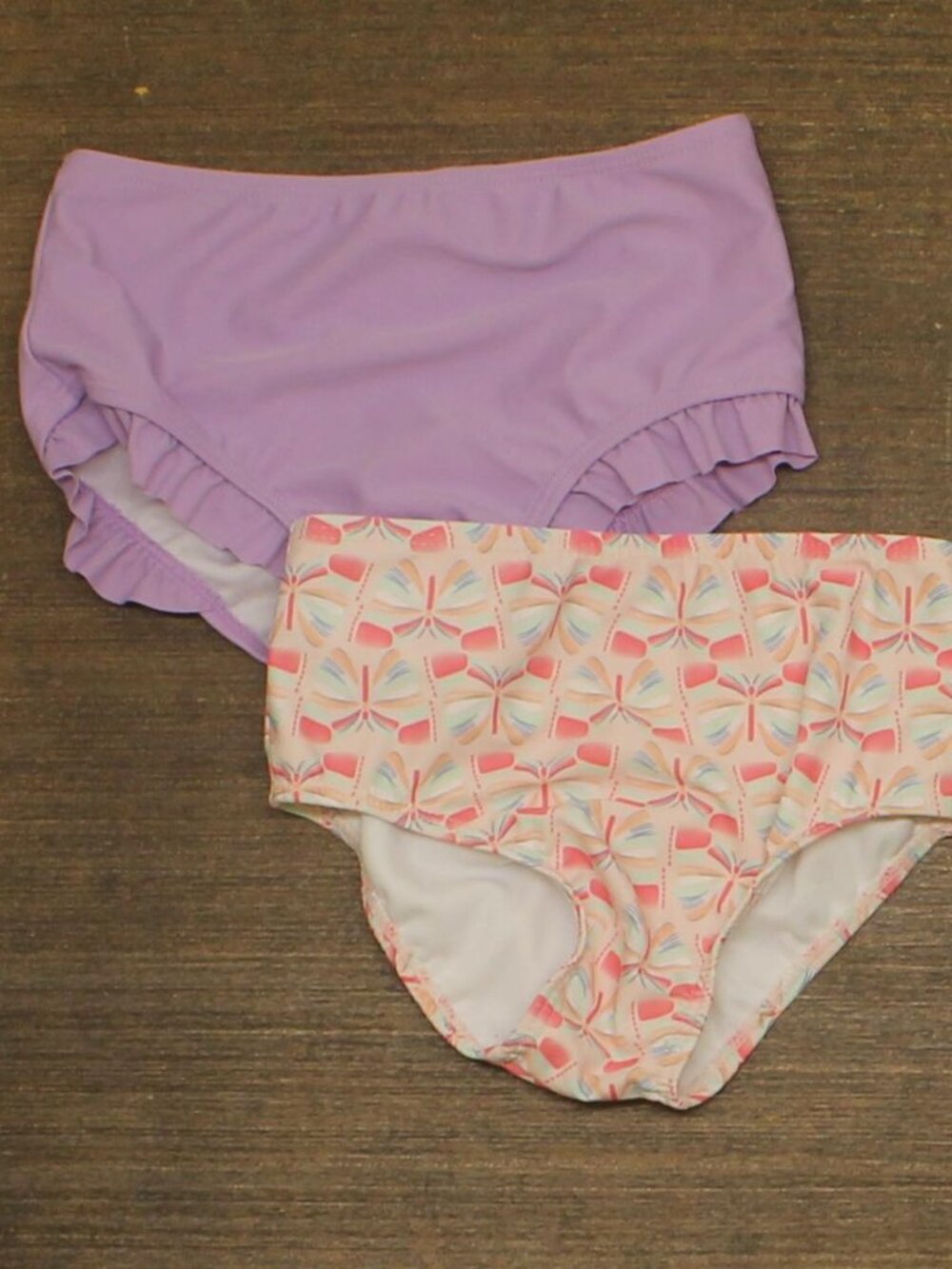 NEW First Impressions OF 2 Baby Girls Swimwear Bottoms Purple / Pink 24 Months